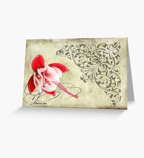 A Flower Fell on the Note He Left Greeting Card
