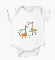 Giraffes Short Sleeve Baby One-Piece