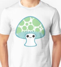 Green Polka Dotted Mushroom Unisex T-Shirt
