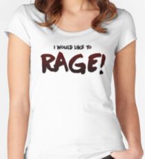 I would like to RAGE! (Variant) - Critical Role Quotes Women's Fitted Scoop T-Shirt