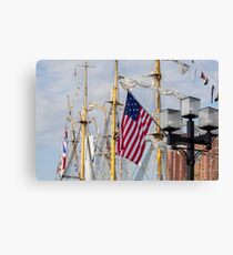 Tall Ships In Baltimore - 3 Canvas Print