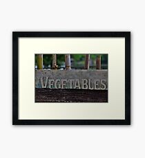 Vegetables Framed Print
