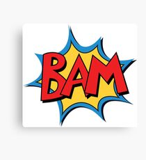 COMIC BOOK: BAM! Canvas Print