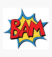COMIC BOOK: BAM! Photographic Print