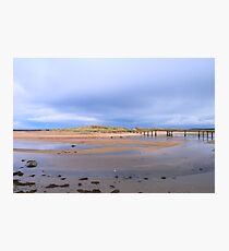 Lossiemouth Bridge and Clouds Photographic Print