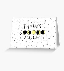 Tarjeta de felicitación Moons of Thanks