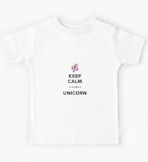 Keep Calm is Just a Unicorn Kids Tee