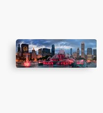 Chicago Blackhawks Skyline Metal Print