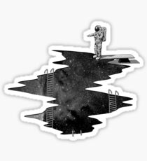 Pegatina Buceo espacial