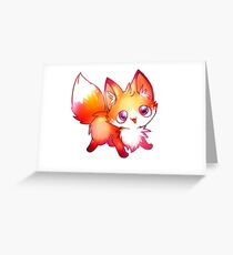 kawaii fox Greeting Card
