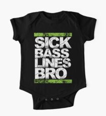 Sick Basslines Bro (neon green) One Piece - Short Sleeve