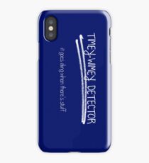 Timey-Wimey Detector. It goes ding when there's stuff. iPhone Case