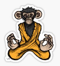 Zen Monkey Sticker