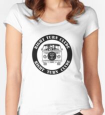 Right Turn Clyde ( Any Which Way But loose ) Women's Fitted Scoop T-Shirt