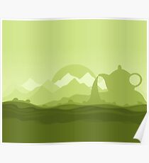Tea landscape Poster