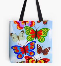 8 BUTTERFLY'S - BRUSH AND GOUACHE Tote Bag