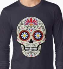 Camiseta de manga larga cráneo del azúcar