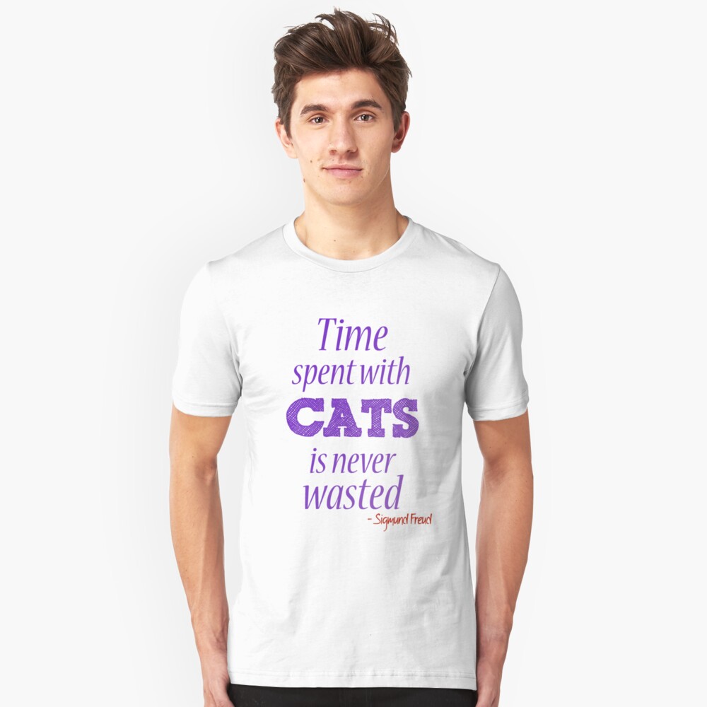 Time spent with cats... Slim Fit T-Shirt