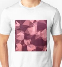 Britischer purpurroter abstrakter niedriger Polygon-Hintergrund Slim Fit T-Shirt