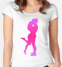 Vegeta Bulma Silhouette Women's Fitted Scoop T-Shirt
