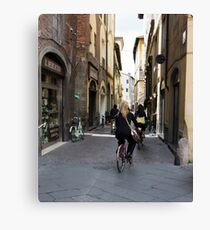 Lucca street Canvas Print