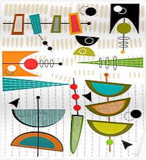 Mid-Century Moderne Zusammenfassung # 55 Poster
