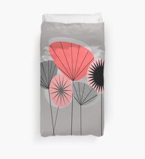 Mid-Century Modern Dandelion Clocks Duvet Cover