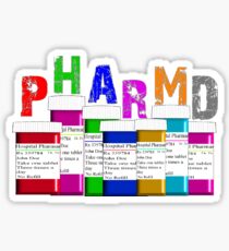 Pharmacist PharmD Prescription Bottles Sticker