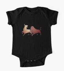 Two Fighting Bulls One Piece - Short Sleeve