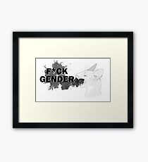 F*** GENDER Framed Print