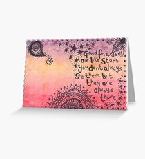 Good friends are like stars Greeting Card