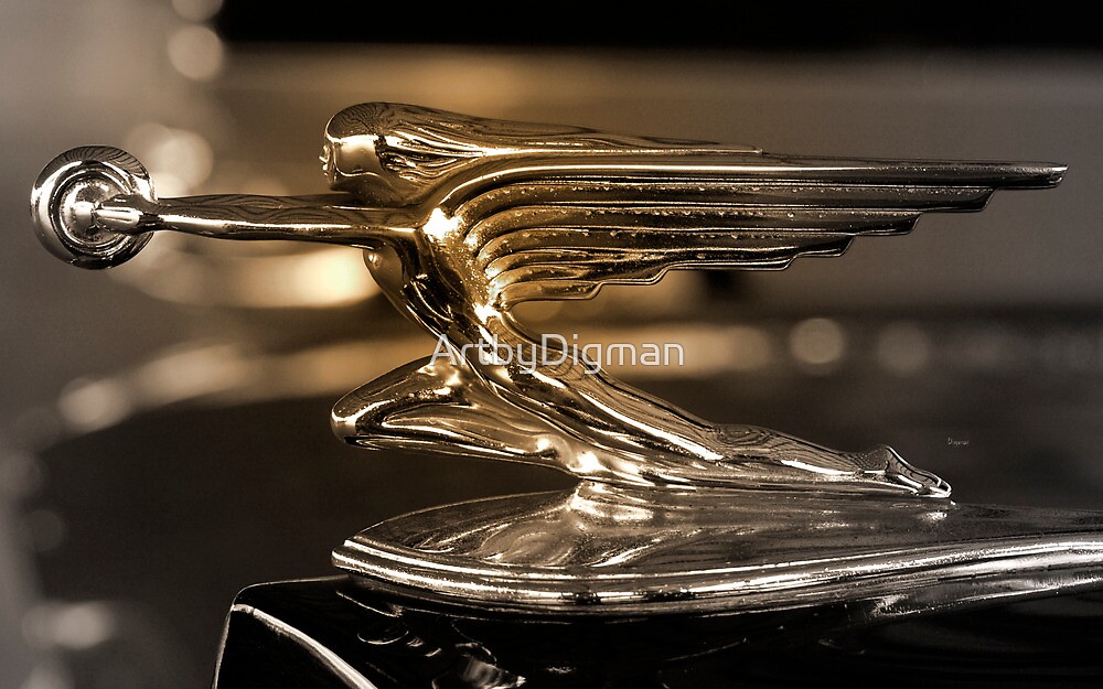 "1937 Packard Hood Ornament " by ArtbyDigman | Redbubble