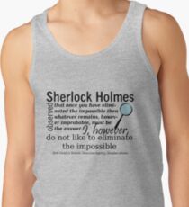 I Do Not Like to Eliminate the Impossible Tank Top