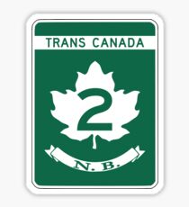 New Brunswick, Trans-Canada Highway Sign Sticker