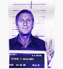 Mugshot Collection - Steve mcQueen Poster