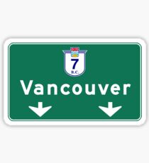 Pegatina Vancouver, Canada Road Sign