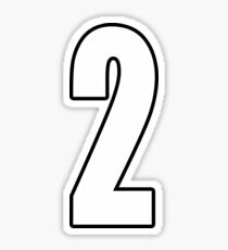 Football, Soccer, 2, Two, Second, Number Two, Sport, Team, Number, Red, Devils Sticker