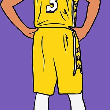 Nike Youth Los Angeles Lakers Anthony Davis #3 Cotton White T-Shirt