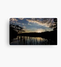 Peters Lake Sunset Canvas Print