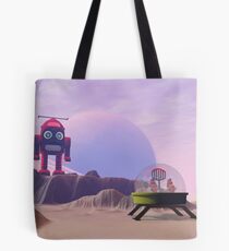 Toy Moon Walker Scene Tote Bag