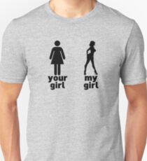 Camiseta unisex Tu chica vs mi niña