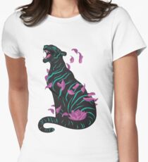 Black tiger Fitted T-Shirt