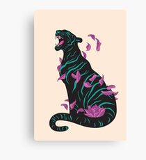 Black tiger Canvas Print