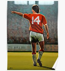 Johan Cruyff Oranje nr 14 Poster