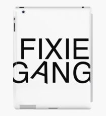 Fixie gang black iPad Case/Skin