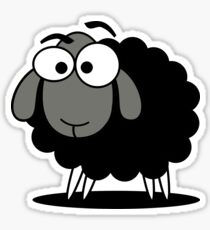 Black Sheep Cartoon Funny T-Shirt Sticker Duvet Cover Sticker
