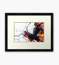 The Captain's Flying Knee Framed Print
