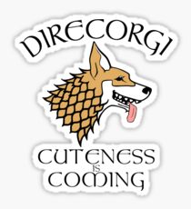 DireCorgi Sticker