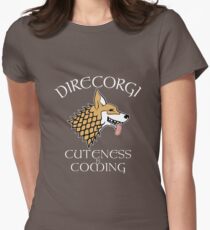 DireCorgi Dark Women's Fitted T-Shirt