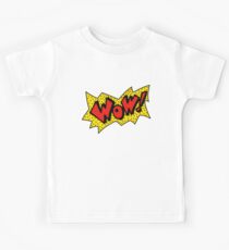90s Wow Graphic Design Kids Tee